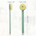 thumbnail image 4 of Unique Bargains Back Scrubber Long Handle Bath Brush Long Handle Brush for Bath Shower 14.57"x2.95"x1.26" Green, 4 of 7