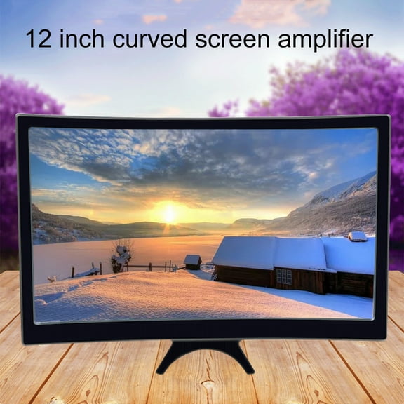 Xinyolin Amplifier 12 Inch Curved Screen High Clarity 3D Foldable Video Magnifier for Mobile Phone