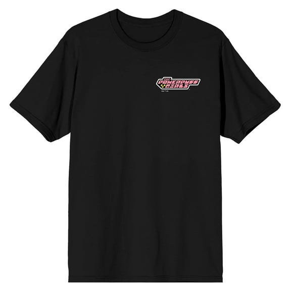 Powerpuff Girls Blossom Is The Self-Proclaimed Leader Crew Neck Short Sleeve Men's Black T-shirt