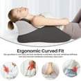 thumbnail image 6 of TOPCHANCES Lumbar Support Pillow, Memory Foam Back Support Cushion, Orthopaedic Bed Wedge Pillow with Removable Headrest, Ergonomic Backrests for Back, Neck, Lumbar & Legs (Gray/Dark Gray), 6 of 10