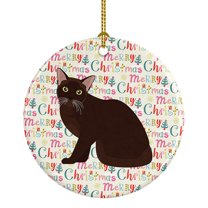 Burmese Cat Christmas Ceramic Ornament 2.8 in x 2.8 in