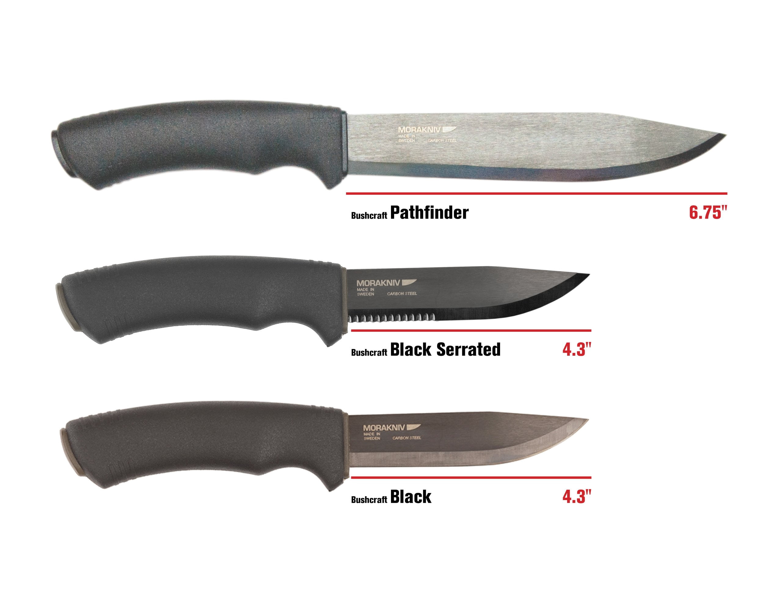 Morakniv Pathfinder Carbon Steel Bushcraft Knife With Sheath, 6.75 Inch