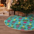 thumbnail image 5 of Rateoe Sunmmer Cat Pattern Christmas Tree Skirt with Ties , Christmas Tree Decorations, Farmhouse Christmas Decor Xmas Holiday Decorations-36", 5 of 6