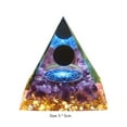 thumbnail image 3 of Cristal orgonita pirámide energía curativa Reiki Chakra hogar oficina decoración (B), 3 of 4