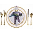 thumbnail image 2 of WYYP Hummingbird Flowers Polyester Dinner Napkin for Dining Table Kitchen Daily Party Housewarming Farmhouse Decor 6 PCS, 2 of 7
