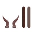 thumbnail image 1 of Accesorio para auriculares de pantorrilla con orejas de vaca para Cosplay, decoración para auriculares con autosujeción, 1 of 5