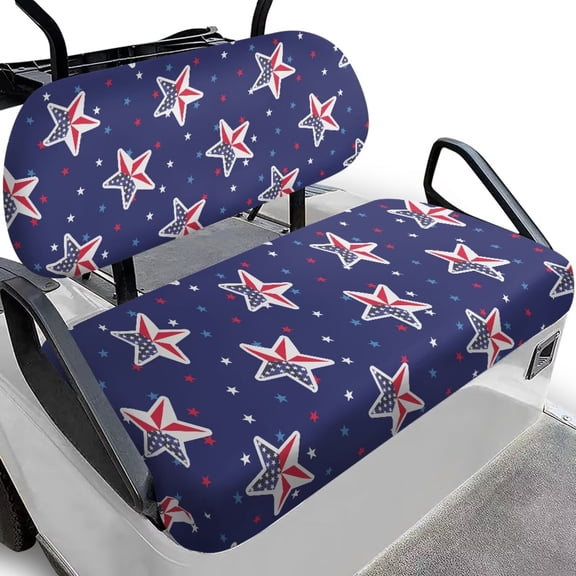 chaqlin Pentagram Golf Cart Seat Towel for Club Cars Holiday Decor, Lightweight Removable Seat Protector Blanket Easy to Install Golf Cart Accessories