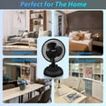 thumbnail image 4 of Comfort Zone Ventilador de escritorio o clip combinado de 6 pulgadas y 2 velocidades con base extraíble, abrazadera fuerte para un agarre firme, adecuado para dormitorio, oficina o dormitorio, 4 of 5