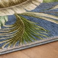thumbnail image 5 of Addison Rugs Dream Shag Premium Machine Washable Transitional Leaves Blue Rectangle Rug, 9' x 12', 5 of 8
