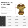 thumbnail image 4 of Yiaed Coffee Vintage Print Women's T Shirt V-Neck Short Sleeve Shirt Casual Breathable Tee Summer Tops-3X-Large, 4 of 5