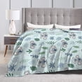 thumbnail image 3 of Yibo Cute Sheep Blanket Flannel Soft and Comfortable Anti-static Bed Sofa Blanket, 3 of 9