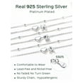 thumbnail image 6 of ChicSilver 925 Sterling Silver Initial Anklets for Women, Ankle Bracelets Hypoallergenic, Dainty Layered Heart Anklet With Initials 8.7-10.7 Inch Adjustable, 6 of 8
