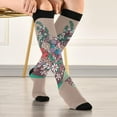 thumbnail image 5 of Coolnut Mermaid Compression Socks, 1 Pack Women Men Long Stocking (20-30mmHg) Travel Knee High Stockings for Athletic Sports,Running,Cycling,Nursing, 5 of 6