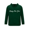 thumbnail image 4 of VBTAPA Happy New Year Sweatsuits for Men Tracksuit Outfits 2 Piece Fleece Hoodies and Sweatpants Sets Jogging Suits Green L, 4 of 6