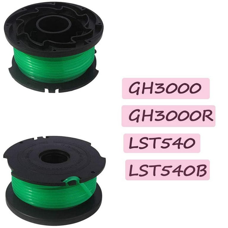 CMOOD GH1100 GH1000 String Trimmer Replacement Spool Compatible with Black  and Decker DF-080 GH2000 Weed Eater String Trimmer DF-080-BKP 30ft 0.080