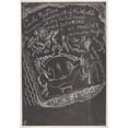 thumbnail image 3 of Jules Pascin 14x18 Black Modern Framed Museum Art Print Titled - Untitled (Invitation to Party at Jules Pascin's) (1918), 3 of 5