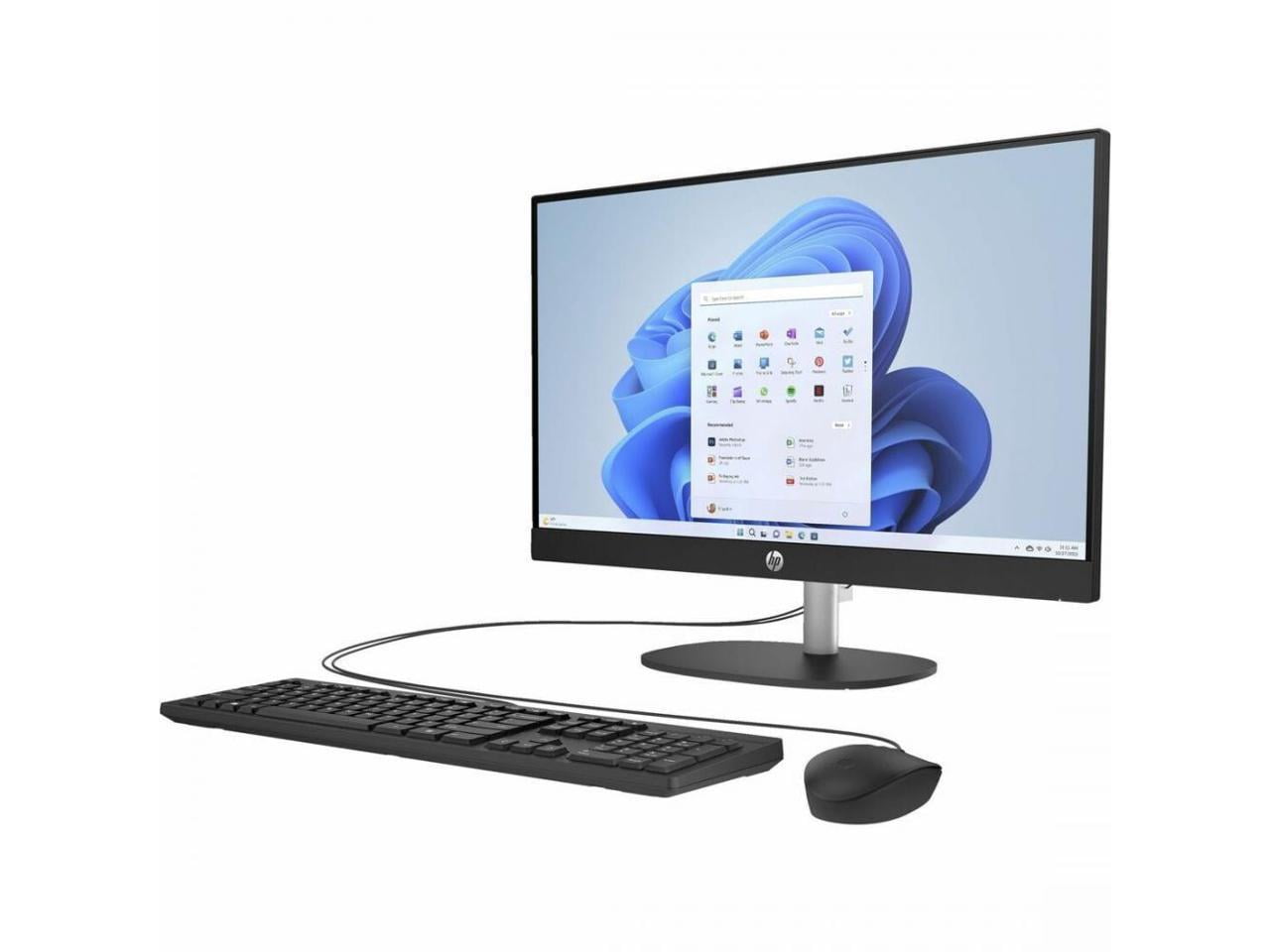 HP 23.8 inch All-in-One Desktop PC, FHD Display, AMD Athlon Silver 7120U, 8 GB RAM, 256 GB SSD, AMD Radeon Graphics, Windows 11 Home, 24-cr0010