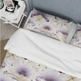 thumbnail image 4 of Designart "Art Deco Elegance In Purple & White II" Damask Bedding Covert Set - Bohemian & Eclectic Bed Set With 2 Shams, 4 of 5
