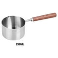 thumbnail image 4 of Ruiboury Oil Pots Butter Warmer Stainless Steel Flat Bottom Saucepan Frying Pan Boiled Eggs Multi-purpose Camping Milk Gravies 250ml, 4 of 9