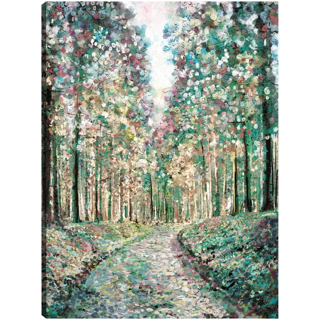 Cuadro Decorativo - Bosque de fantasía Jr Impresión en canvas, estrechado