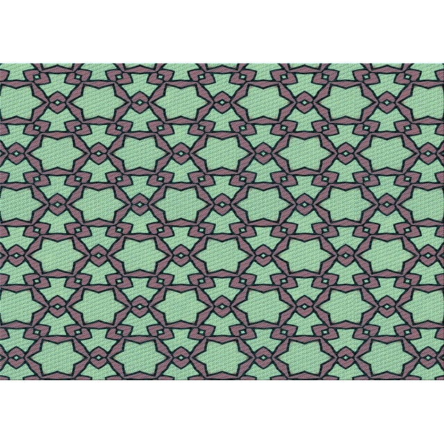 Ahgly Company Tapis Rectangulaire d'Intérieur Lavable en Machine Violet Transitionnel, 2 Pieds x 5 Pieds