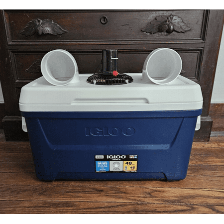Onos LG 48qt Navy Portable Air Conditioner Ice Swamp Cooler 12V Fan Camping Home