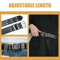 thumbnail image 3 of AURARMLET Cinturón Punk Negro Con Para Mujer Ideal Para Combinar Con Y Jeans, 3 of 8