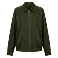 thumbnail image 6 of Tqcoqu Faux Suede Bomber Jacket for Women Fall Fashion 2026 Casual Zip Up Oversized Trendy Winter Clothing Outerwear Coats, 6 of 8