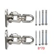 thumbnail image 1 of Set of 2 Heavy Duty Swing Hangers Stainless Steel 304, Double Protection Design, 360° Rotation, Playground Porch Yoga Seat Trapeze,Swing Set Indoor Outdoor, 1 of 5