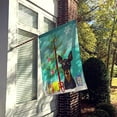 thumbnail image 2 of Carolines Treasures BB1612CHF Christmas Tree And Min Pin Flag Canvas House Size, 2 of 4