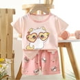thumbnail image 2 of Ensemble de Pyjama pour Bébé Garçon, Haut à Col Ras du Cou avec Motif de Dessin Animé et Pantalon, Ensemble de Pyjama Mode pour Fille, Vêtement de Nuit pour Enfant, Taille 9-18 Mois, Vêtements pour Enfants, 2 of 3
