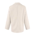 thumbnail image 6 of Women's Casual Loose Tweed Blazer Jacket Fashion Long Sleeve Outerwear Beige L, 6 of 7