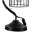 thumbnail image 4 of Arc Design Metal Table Lamp with Birdcage Shade, Black, 4 of 5