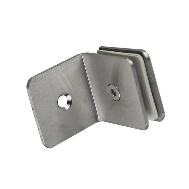 tredstone Durable Stainless Steel Glass Clamp Clip for Shower Room Panel Easy Installation 90 degree Single 1Set