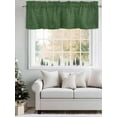 thumbnail image 5 of Valances for Windows Vintage Dark Rod Pocket Cafe Window Treatments Valance Curtains for Kitchen Bathroom Laundry Basement Windows 60"x14", 5 of 9