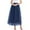 Navy, variant on vigerkar Maxi Skirt Women Tiered Layered Mesh Ballet Prom Party Tulle Tutu A Line Midi Skirt Red, L