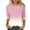 Pink 1, variant on Charella Women's Casual 3/4 Sleeve T-Shirts Cute Crew Neck Tunic Tops Basic Tees Blouses Loose Fit Pullover (XL, Yellow)