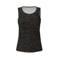 thumbnail image 4 of Lsque Doodle Dinosaur Printed Workout Tank Tops for Women, Athletic Sports Tank Tops, Compression Sleeveless Dry Fit Shirts,Sleeveless Yoga Shirt-X-Large, 4 of 9