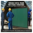 thumbnail image 5 of Welding Screen 6x6ft with Frame, Flame-Resistant Welding Curtain, Mobile Welding Protection with Wheels, UV Protection, Workshop Industrial Use, Green, 5 of 7