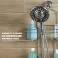 thumbnail image 6 of Better Homes & Gardens Expandable Steel over-the-Shower Caddy with 4 Shelves, Satin Nickel, 6 of 8