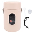 thumbnail image 2 of Travel Small Stew Pot, ABS and Silicone Material Rapid Heating Multi Cooking Function 500W Portable Pink Stewing Cooking Pot for Rice Eggs Noodles Porridge, 2 of 7