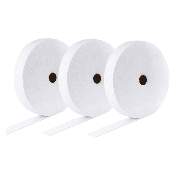 3Rolls JellyRoll Batting Strip 2 1/4 Inch Total 150 Yards Cotton Blend on A Roll,Flexible Quilt for Rugs