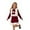 q#200Red291, variant on MEZZALL Kids Dresses Elegant Girls Party Dress Sleeveless With Vest And Bow Detail Red Long Gown For Festive Holiday Celebrations And Stylish Christmas O-Neck Sundress