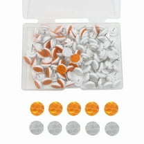 100pcs Reflective Tacks for Trail Marking, Reflective Trail Tacks Thumb Tacks Tree Markers for Camping Hiking Survival