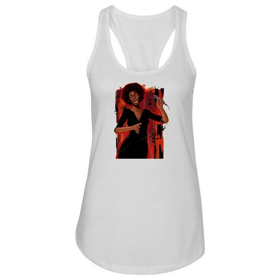Jazz Singer Design. Tank Women -Image by Shutterstock, Female Small