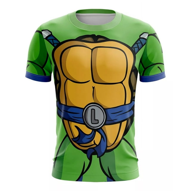 Playera Sublimada Tortugas Ninja Traje Leonardo