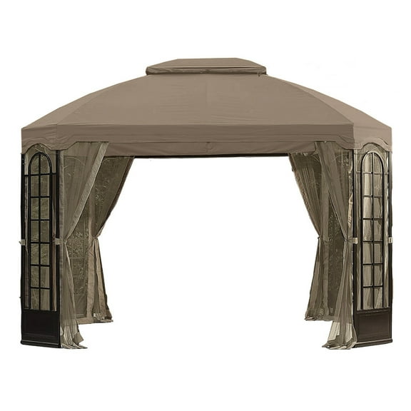Garden Winds Replacement Canopy Top Cover for the Terrance Gazebo - Nutmeg