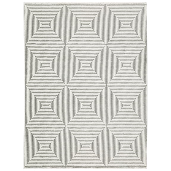 Sphinx Montecito Area Rug 8111W Casual Grey Geometric 2' 3" X  7' 6" Rectangle
