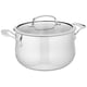 thumbnail image 1 of Cuisinart 419-14 Contour Olla de acero inoxidable, varios tamaños y estilos, Horno holandés, Platead, 1 of 6