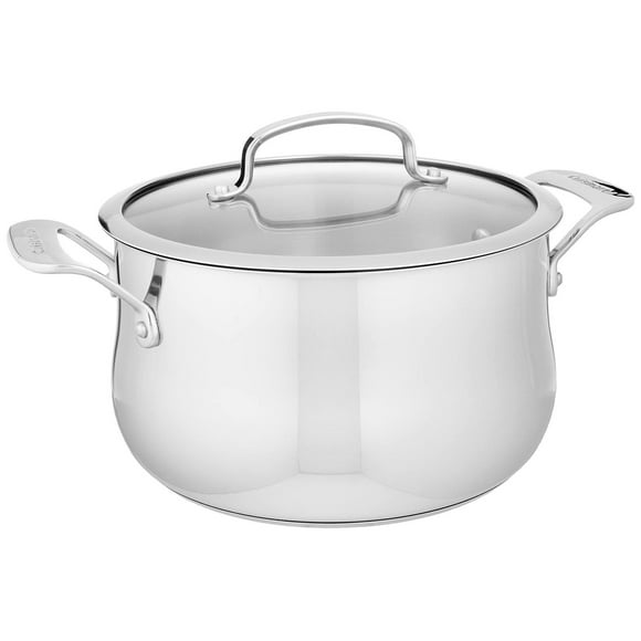 Cuisinart 419-14 Contour Olla de acero inoxidable, varios tamaños y estilos, Horno holandés, Platead